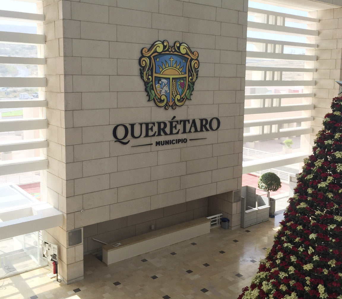 Letras 3D - Heráldica Municipio de Querétaro Centro Cívico